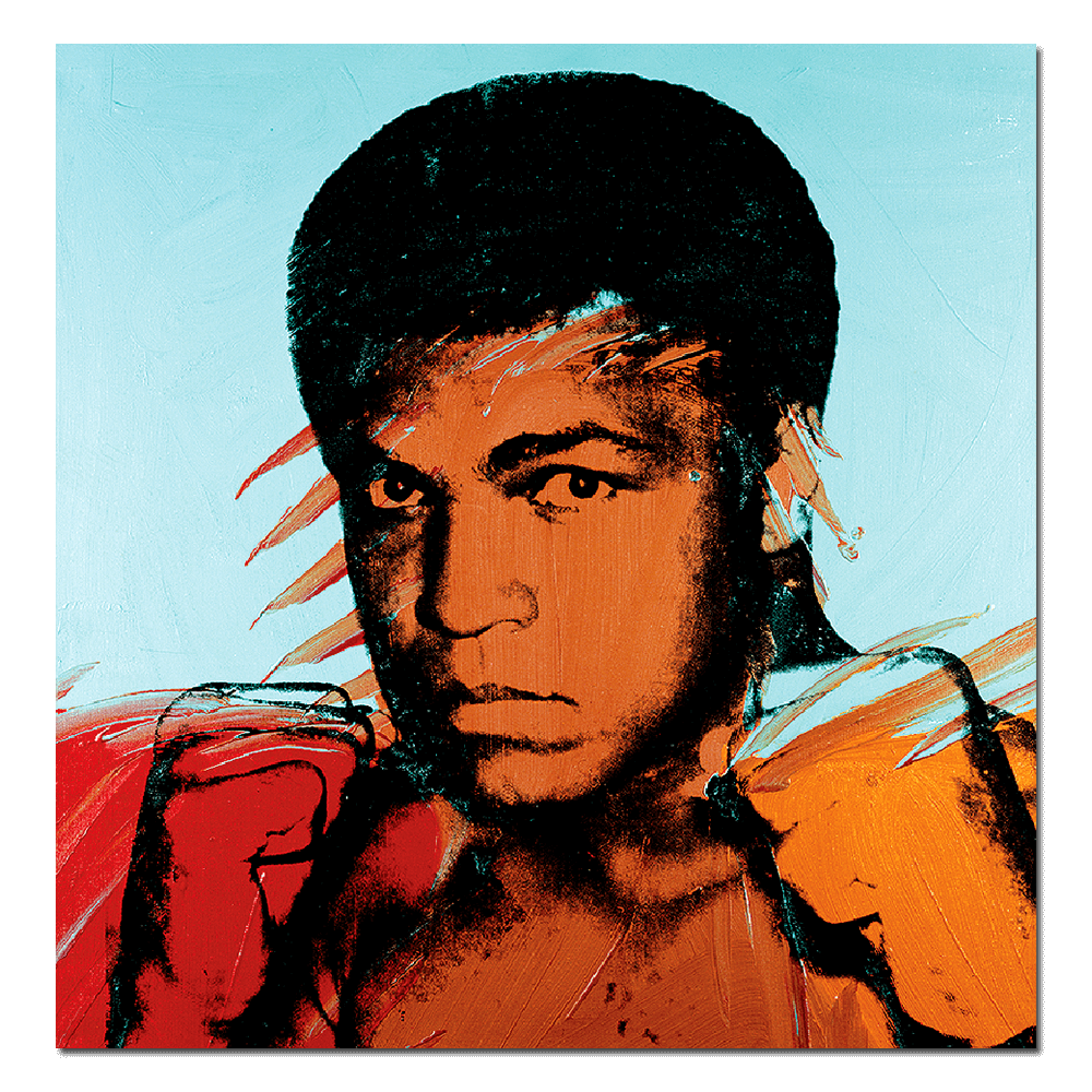 Muhammad Ali by Andy Warhol - Die-Cut Sticker