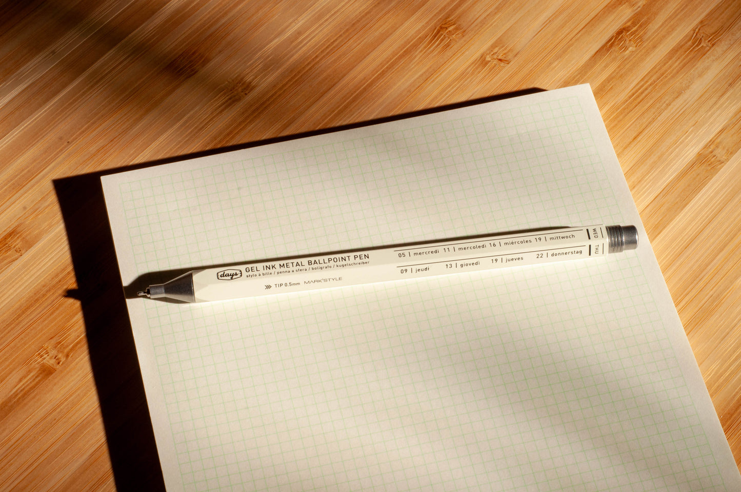 Mark'style Days Gel Metal Ballpoint Pen