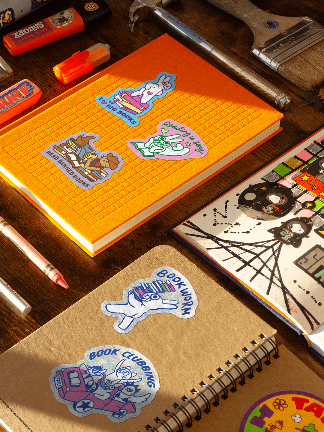 Read Banned Books by Apply - Die-Cut Sticker (Back to School)