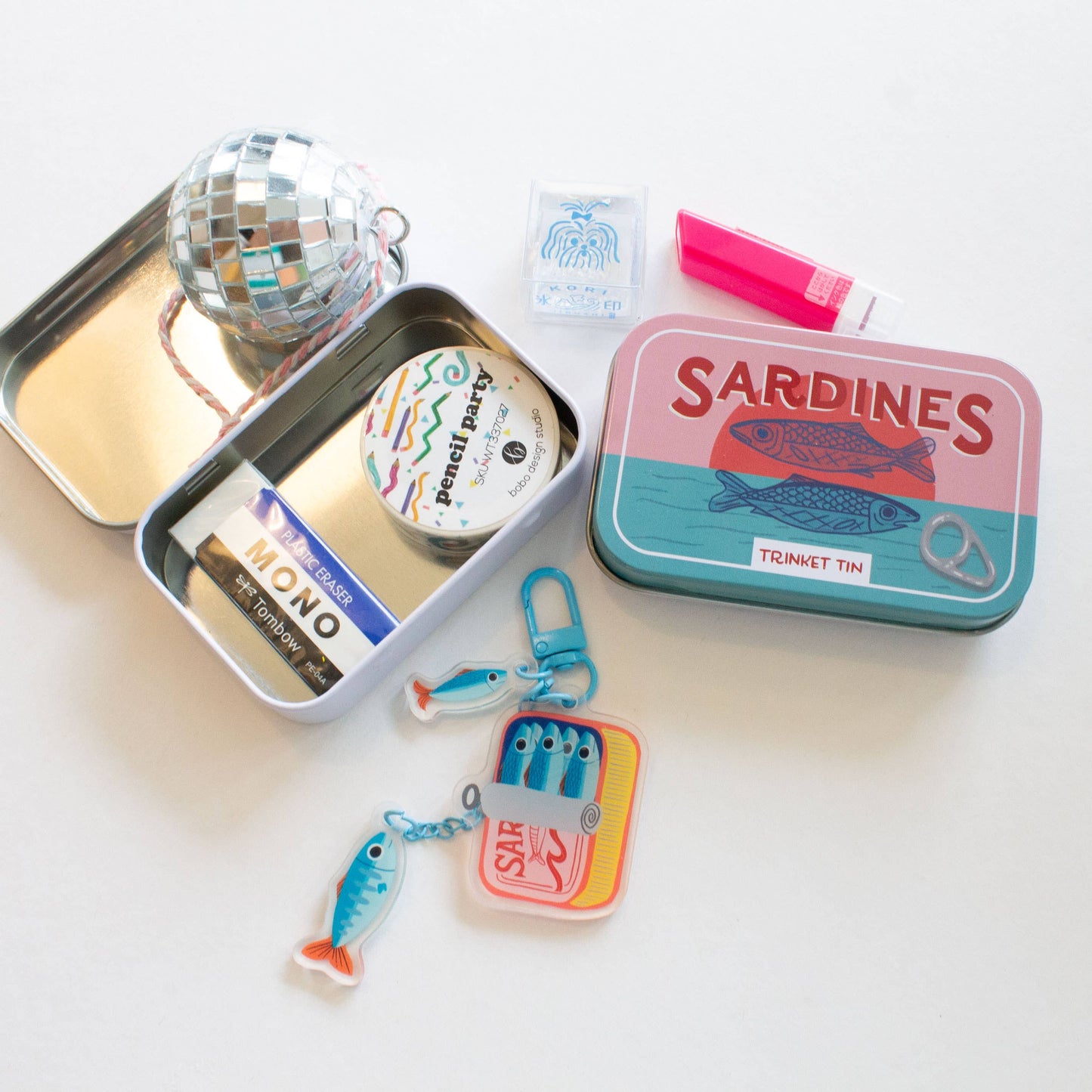 Sardine Tin - Stationery Trinket Tin