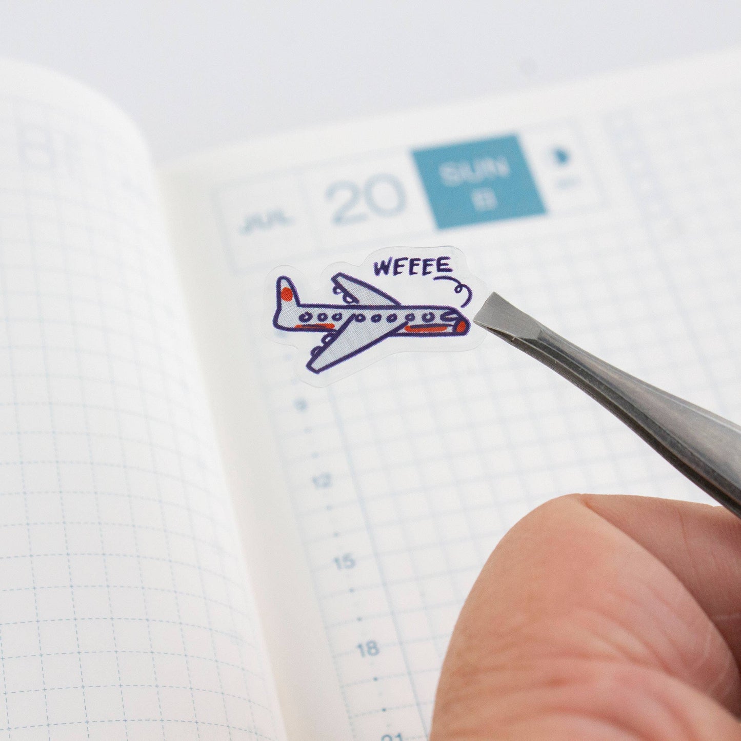 Travel 01-Clear Planner Sticker Sheet