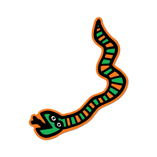 Big Pop Shop Snake by Keith Haring - Die-Cut Sticker