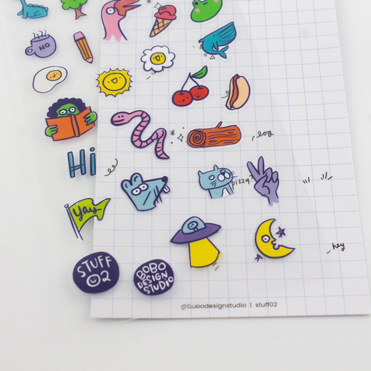 Stuff 02-Clear Planner Sticker Sheet