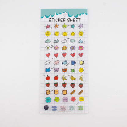 Days 01-Clear Planner Sticker Sheet