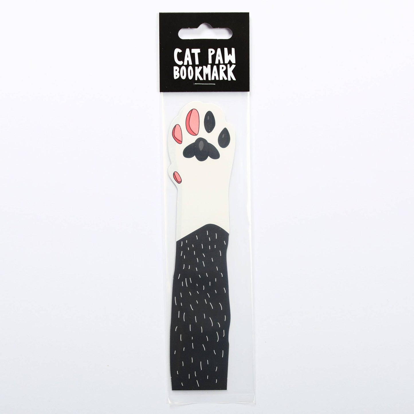 Humdrum Paper - Cat Paw Bookmark - Tuxedo (it's die cut!)