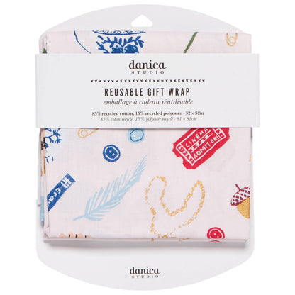 Danica Studio Recycled Reusable Gift Wrap Finders Keepers