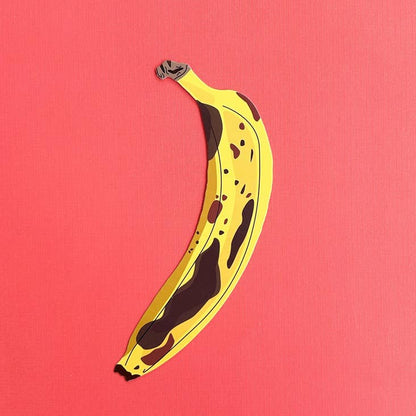 Humdrum Paper - Banana Bookmark (it's die cut!)