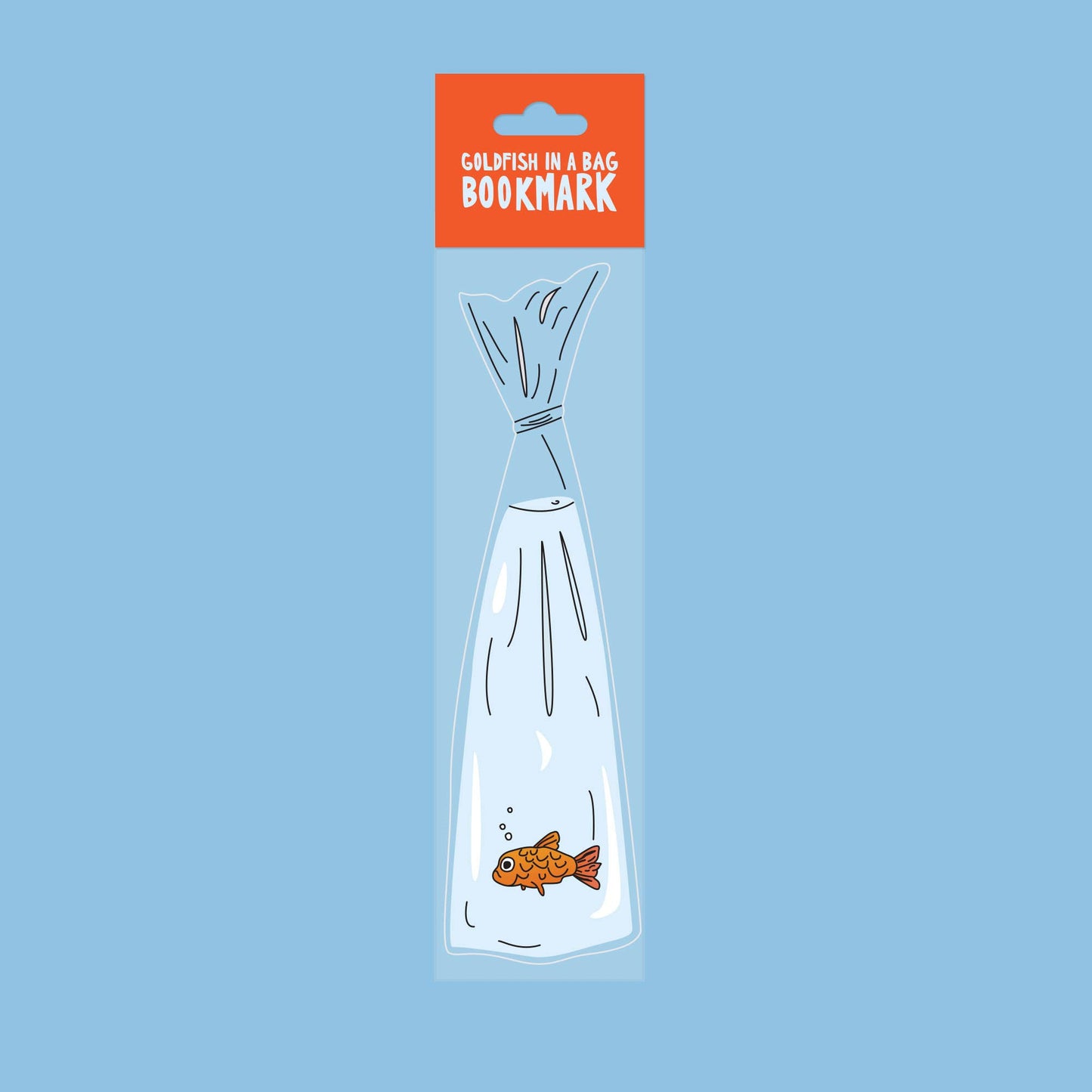 Humdrum Paper - Goldfish in a Bag Bookmark (it's die cut!)
