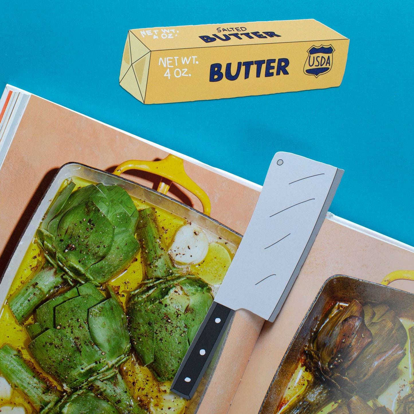 Humdrum Paper - Stick of Butter Bookmark (it's die cut!)