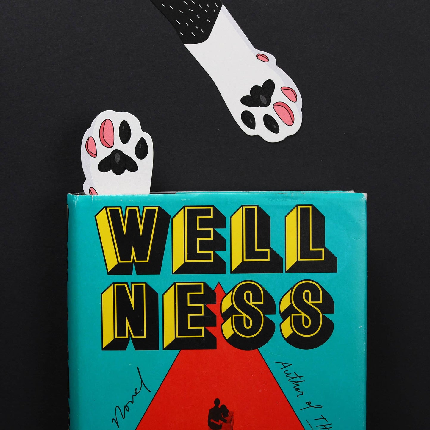 Humdrum Paper - Cat Paw Bookmark - Tuxedo (it's die cut!)