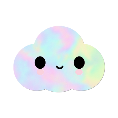 Holo Little Cloud by FriendsWithYou - Die-Cut Sticker