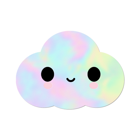Holo Little Cloud by FriendsWithYou - Die-Cut Sticker