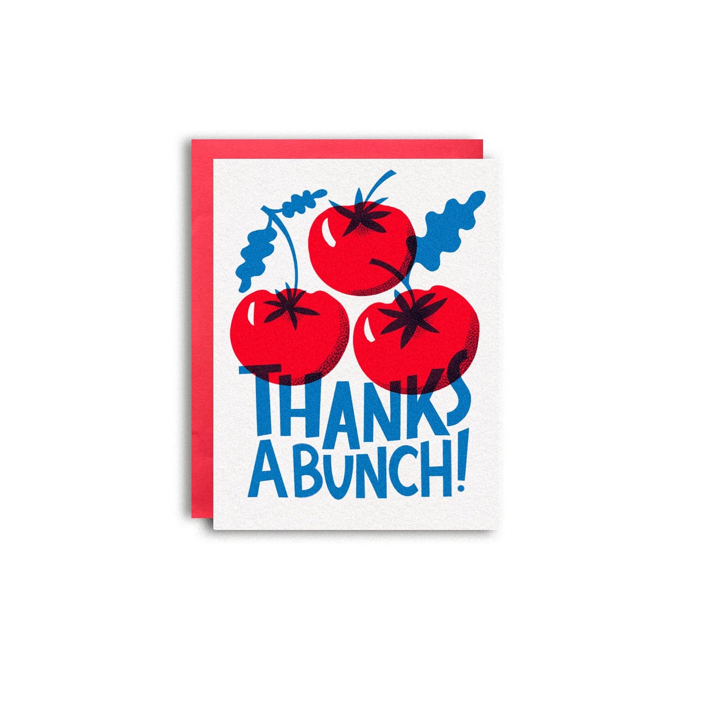 Pier Six Press - Tomato Bunch Risograph Thank You Card