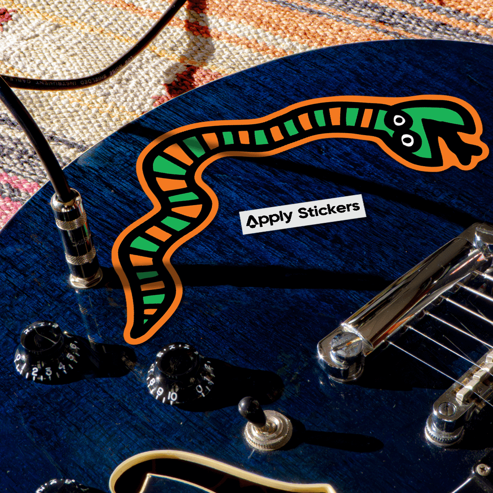 Big Pop Shop Snake by Keith Haring - Die-Cut Sticker