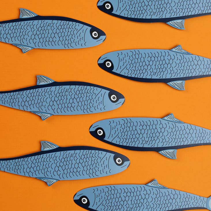 Humdrum Paper - Fish Bookmark (it's die cut!)