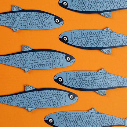 Humdrum Paper - Fish Bookmark (it's die cut!)