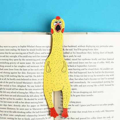 Humdrum Paper - Rubber Chicken Bookmark (it's die cut!)