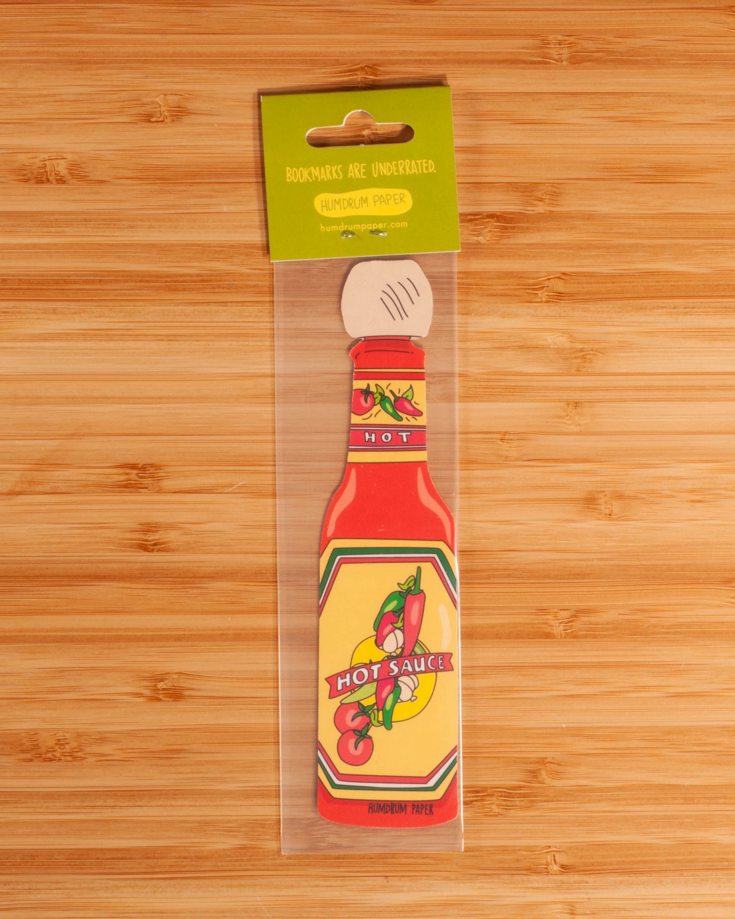 Humdrum Paper - Hot Sauce Bookmark (it's die cut!)
