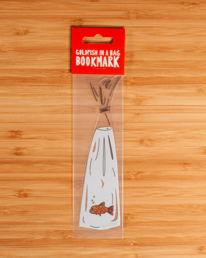 Humdrum Paper - Goldfish in a Bag Bookmark (it's die cut!)