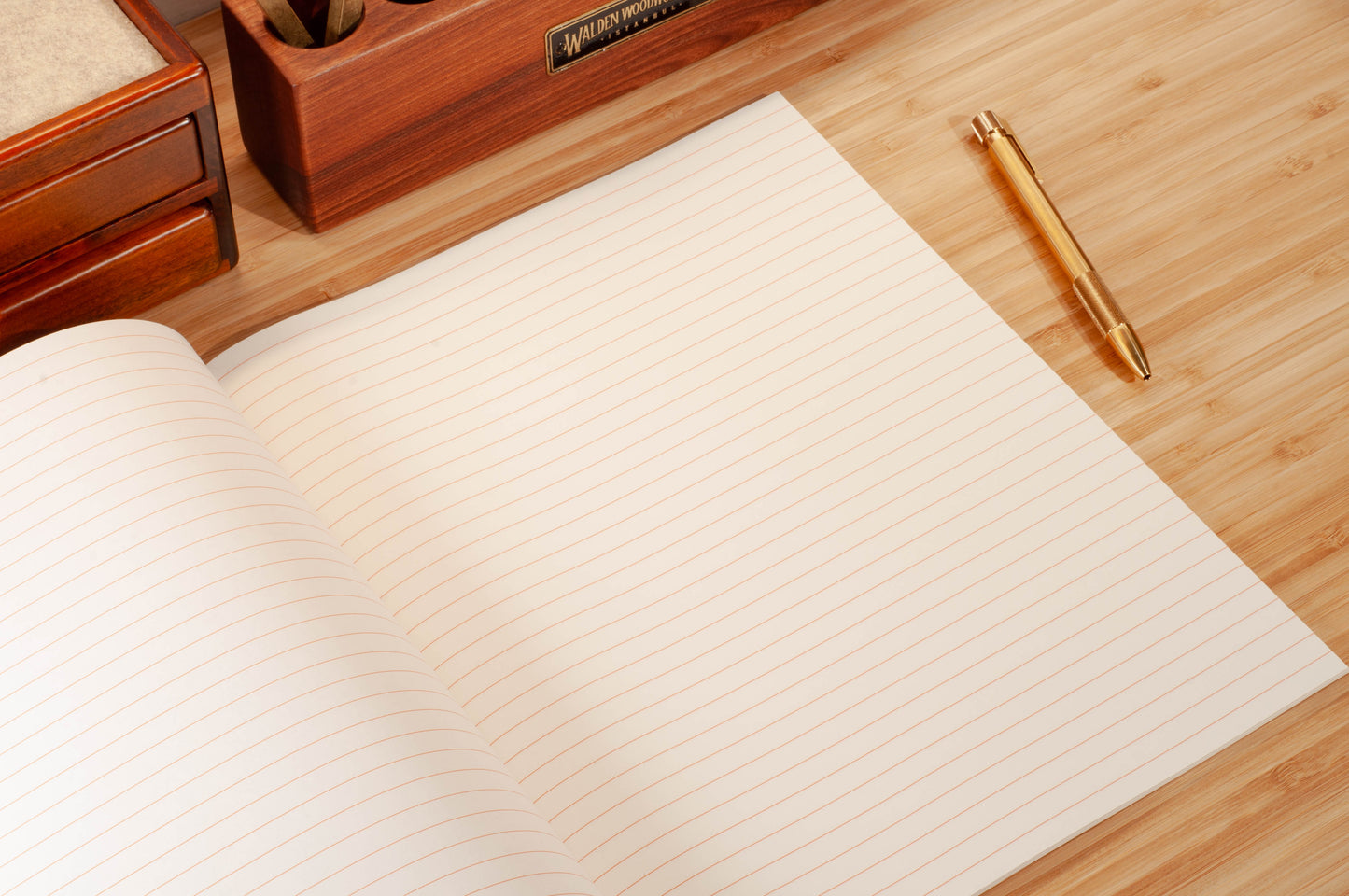 Carta Pura Heft - Large Orange Notebook