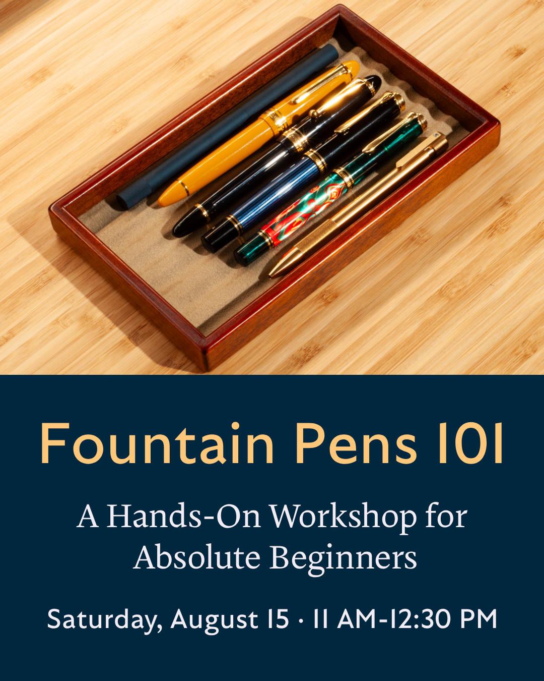 Fountain Pens 101 - Reservation & Store Credit