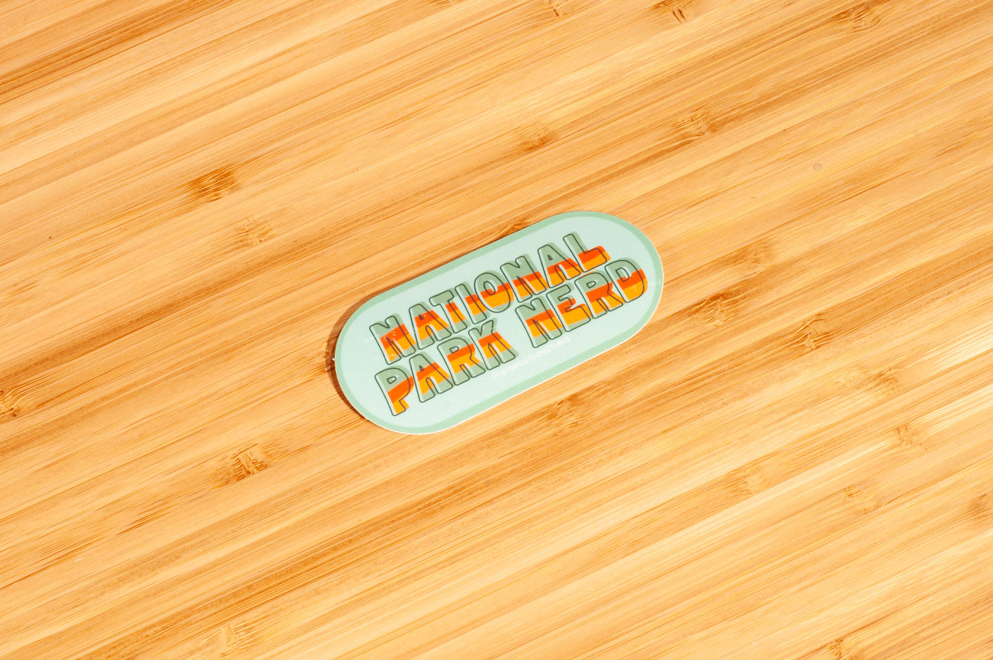 National Park Nerd Vinyl Sticker