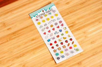 Days 01-Clear Planner Sticker Sheet