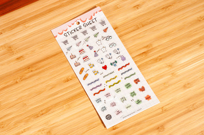 Days 02-Clear Planner Sticker Sheet