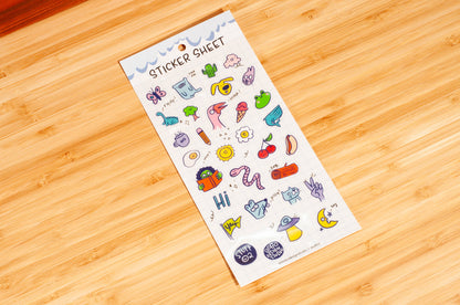 Stuff 02-Clear Planner Sticker Sheet