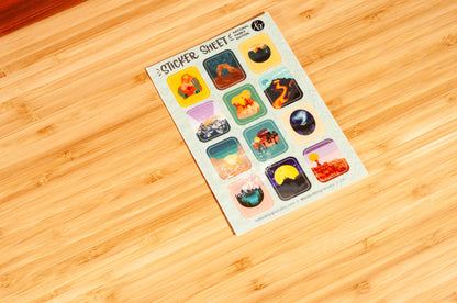 National Parks Sticker Sheet 4x6