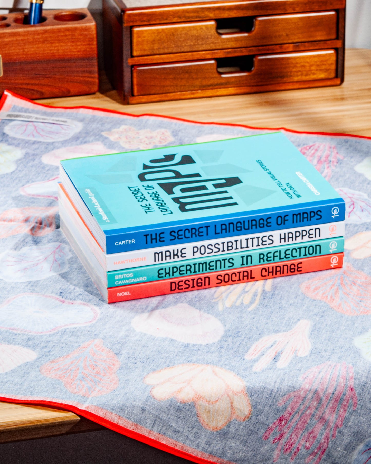 Danica Studio Neptune Recycled Cotton Bandana 21 x 21 inches