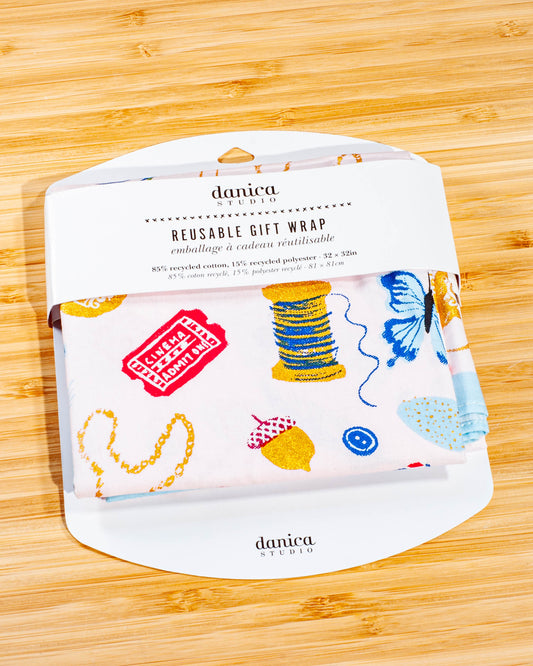 Danica Studio Recycled Reusable Gift Wrap Finders Keepers