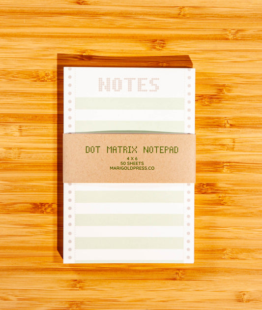 Marigold Press Dot Matrix Notepad