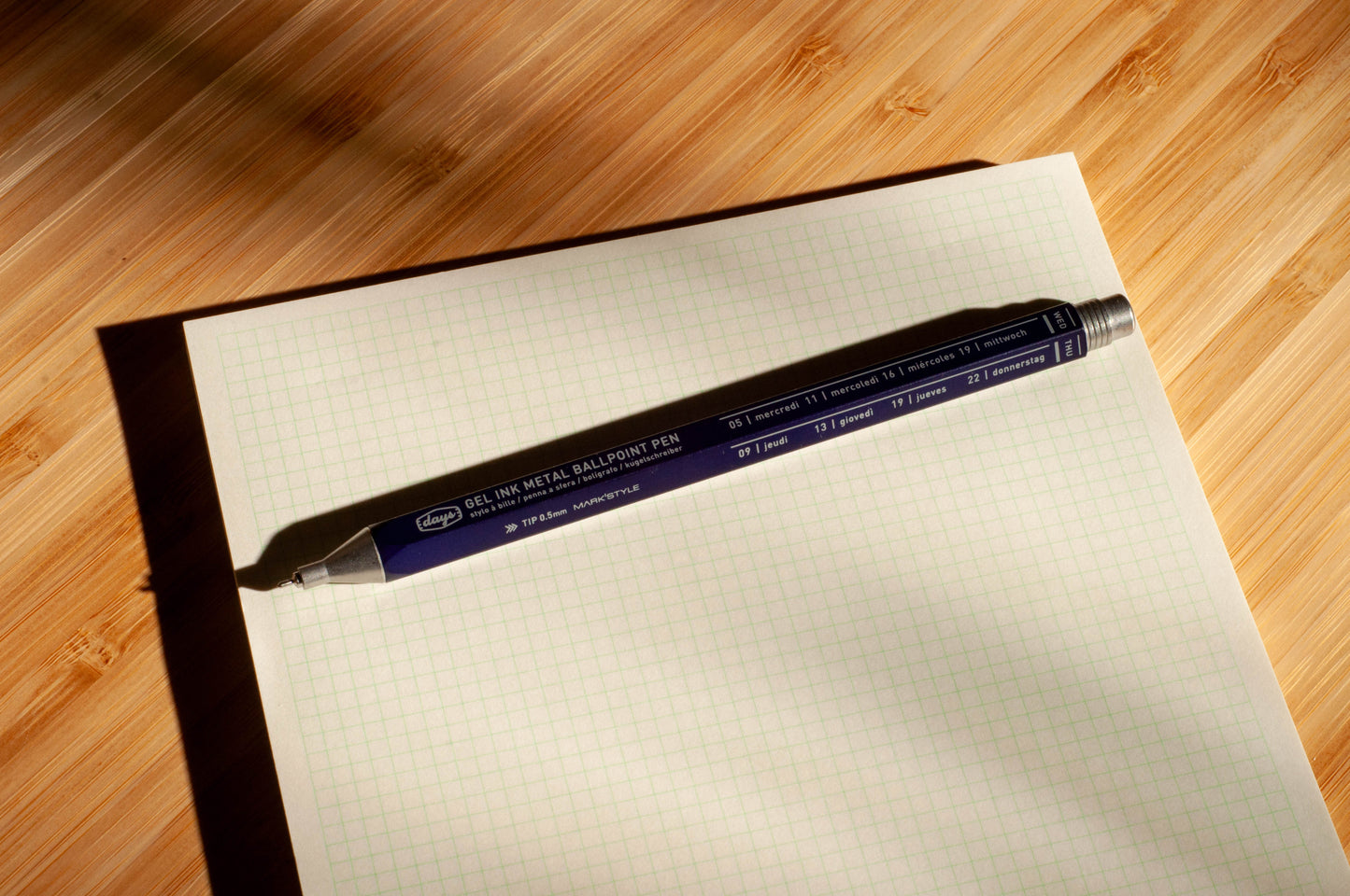 Mark'style Days Gel Metal Ballpoint Pen