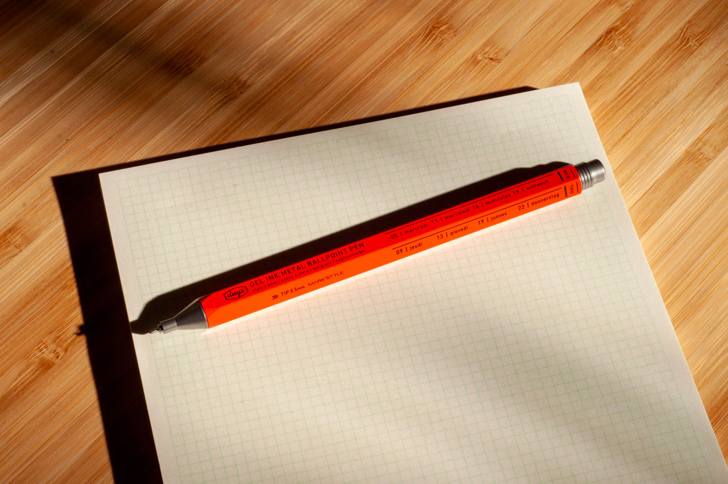 Mark'style Days Gel Metal Ballpoint Pen