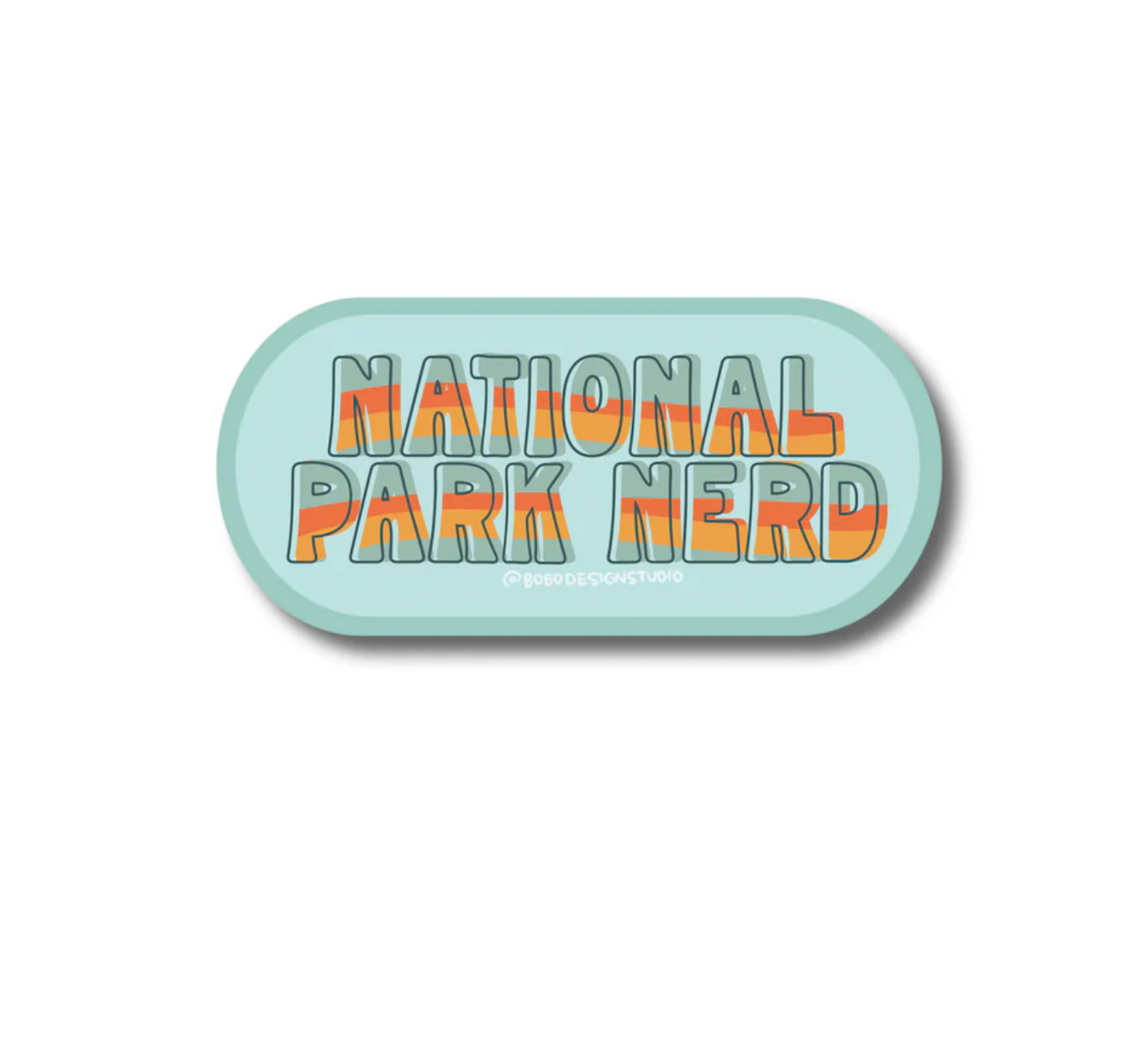 National Park Nerd Vinyl Sticker