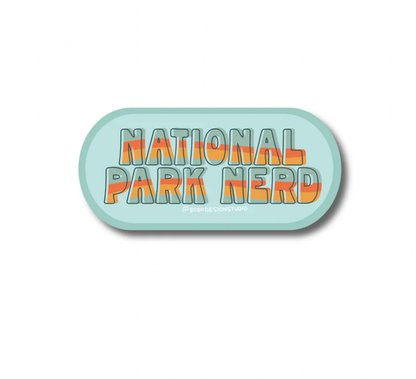 National Park Nerd Vinyl Sticker