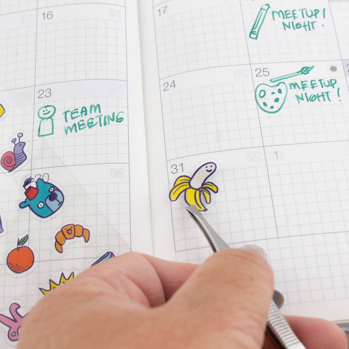 Stuff 01-Clear Planner Sticker Sheet