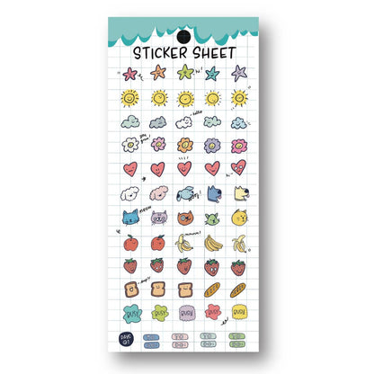 Days 01-Clear Planner Sticker Sheet