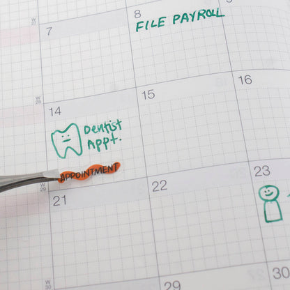 Days 02-Clear Planner Sticker Sheet