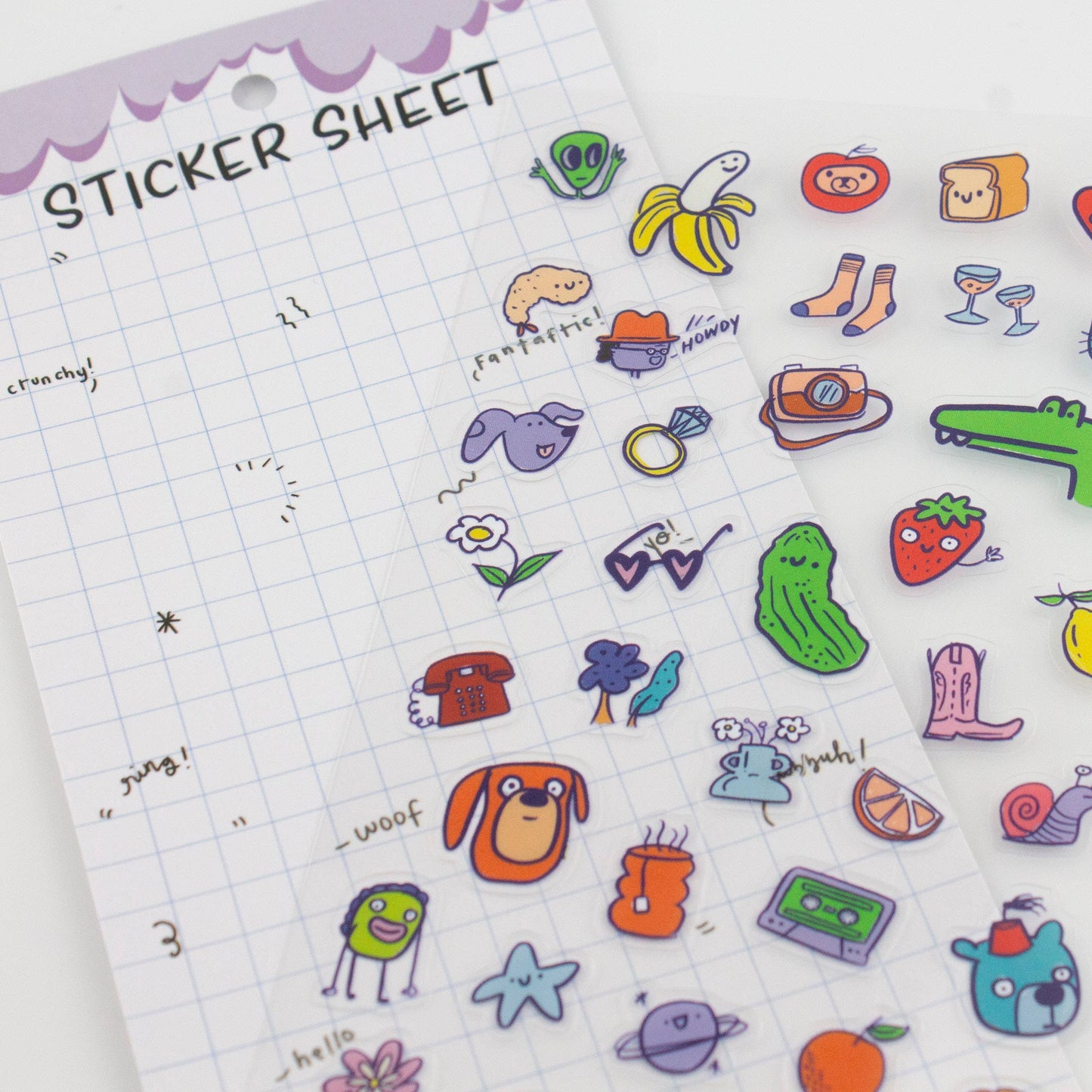 Stuff 01-Clear Planner Sticker Sheet
