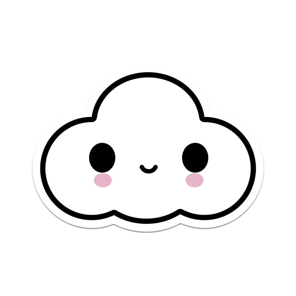 Classic Little Cloud by FriendsWithYou - Die-Cut Sticker