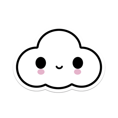 Classic Little Cloud by FriendsWithYou - Die-Cut Sticker